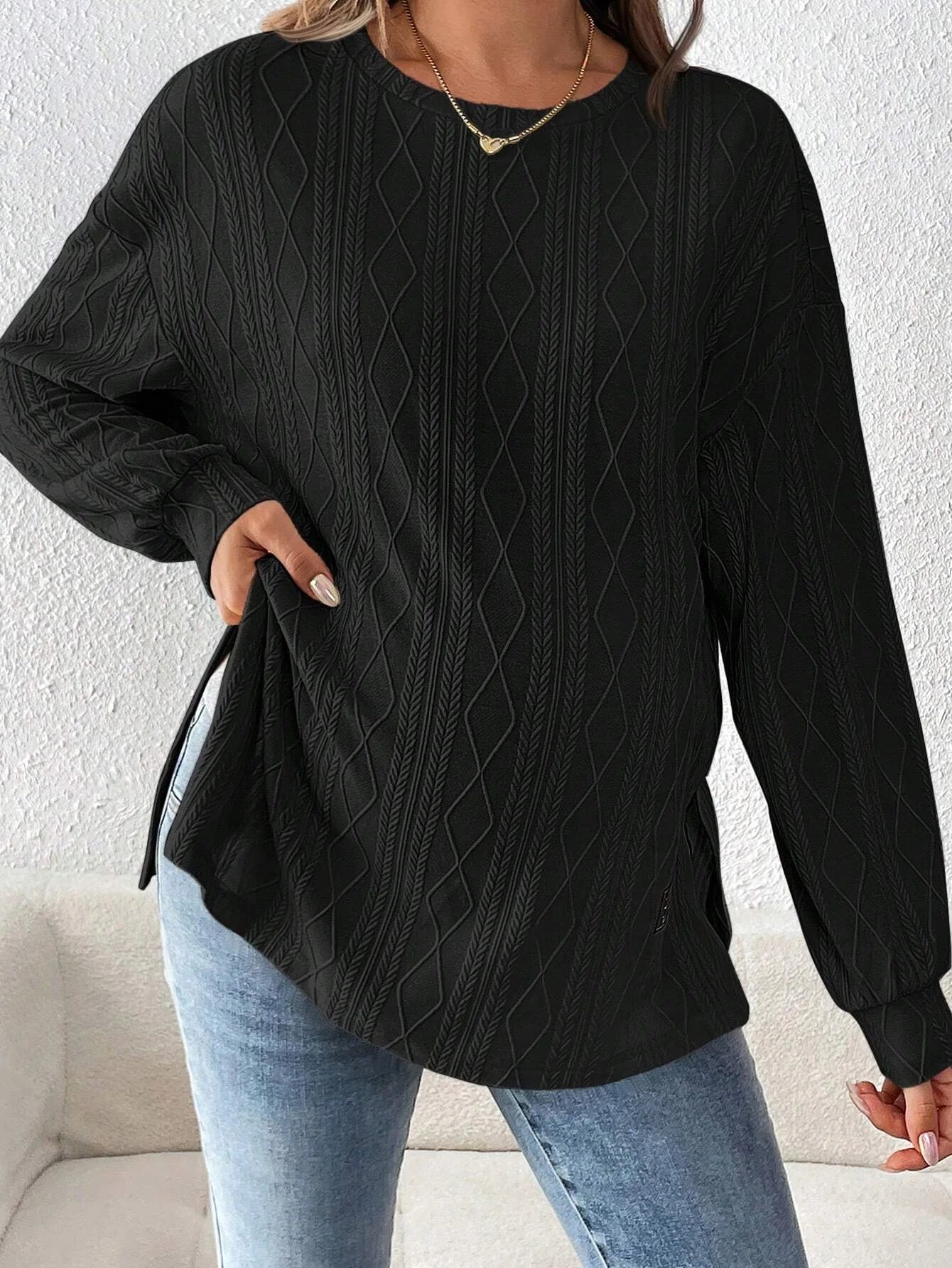 CozyMom O-Neck Maternity Pullover Sweater ATHLEXES