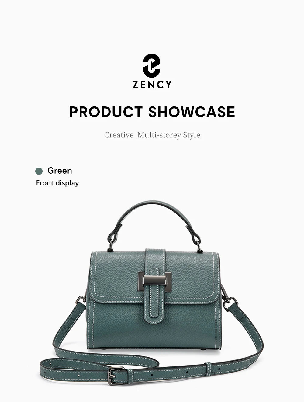 Zency Luxury Genuine Leather Envelope Bag for Women ATHLEXES