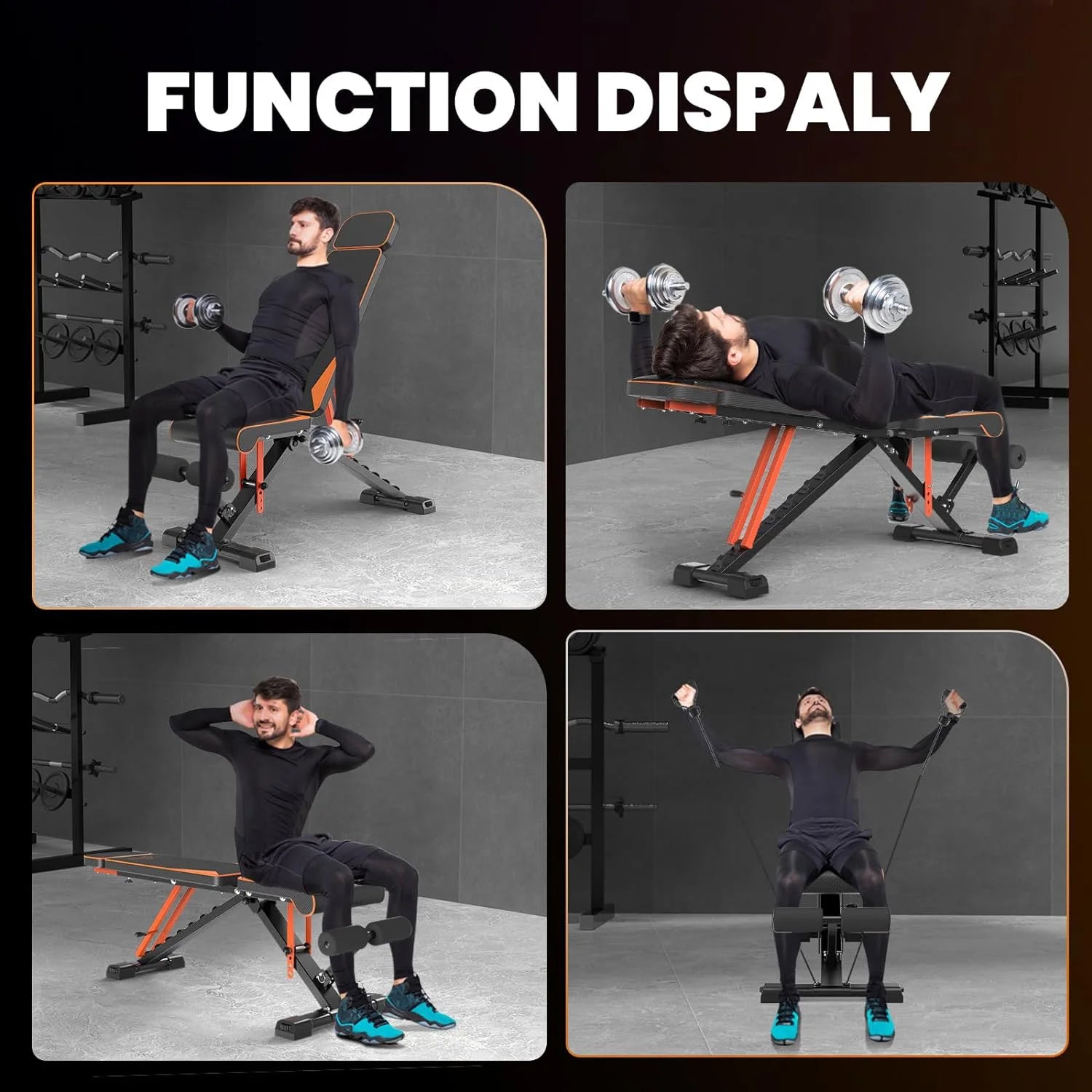 Bigzzia Versatile Folding Weight Bench ATHLEXES