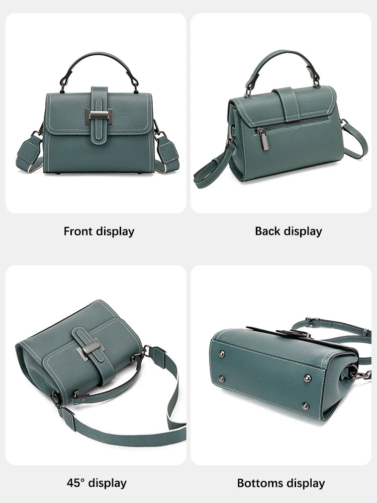 Zency Luxury Genuine Leather Envelope Bag for Women ATHLEXES