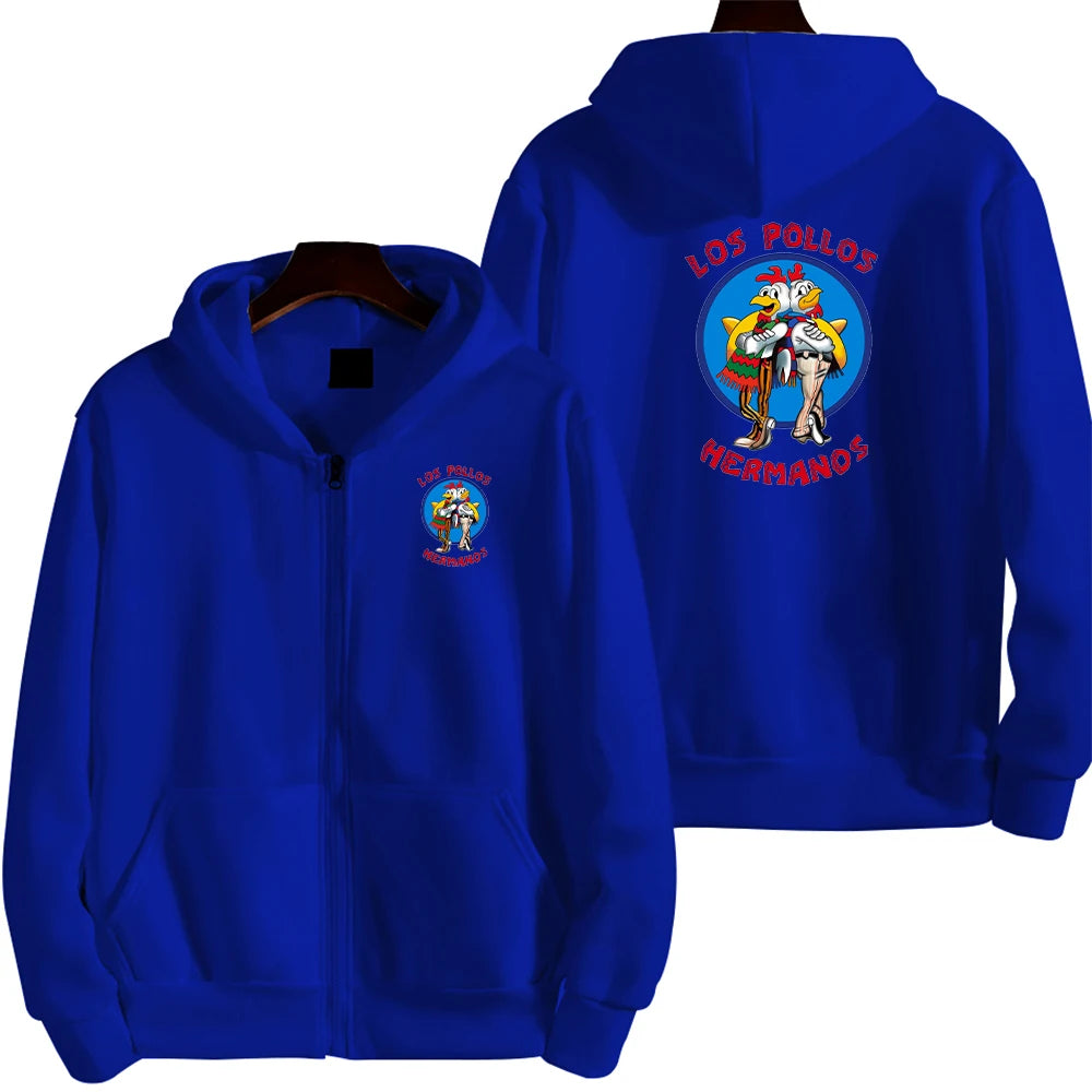 Brother Chicken Men's Fleece Zip Sweater 2025 ATHLEXES