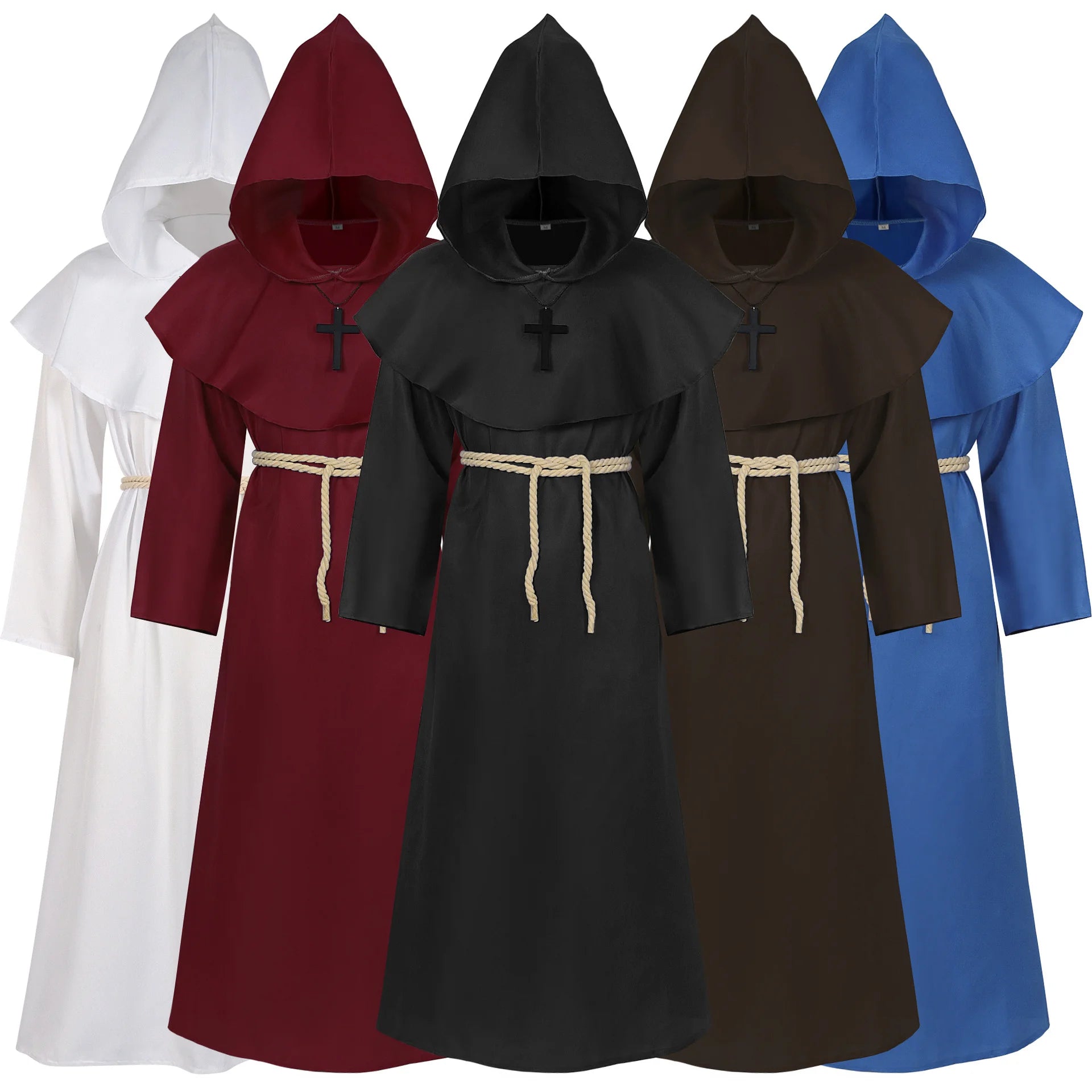 Mystic Monk Hooded Robe Costume for Halloween ATHLEXES