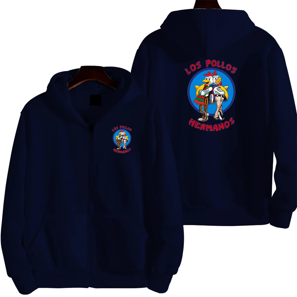 Brother Chicken Men's Fleece Zip Sweater 2025 ATHLEXES