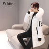 Elegant Women's Winter Fur Hooded Parka with Pockets ATHLEXES