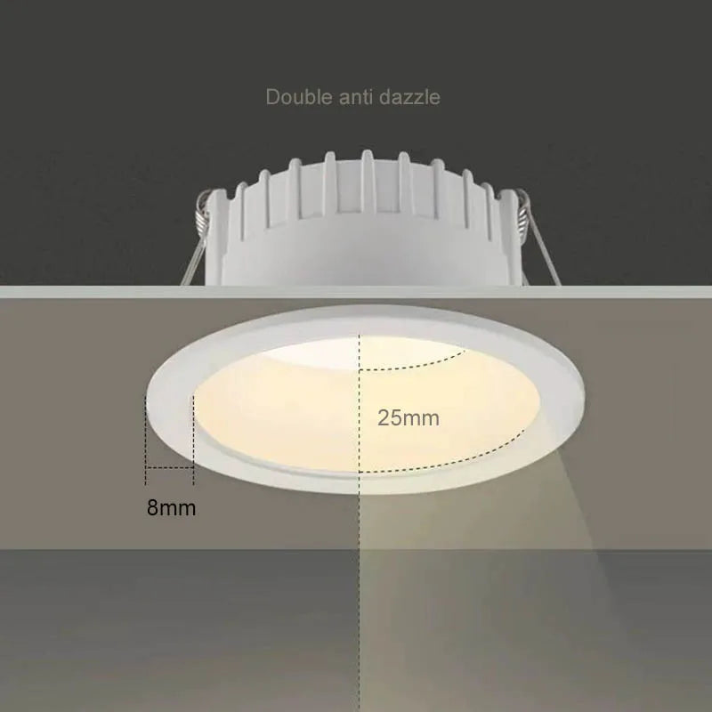 Anti-Glare Recessed LED Downlights ATHLEXES