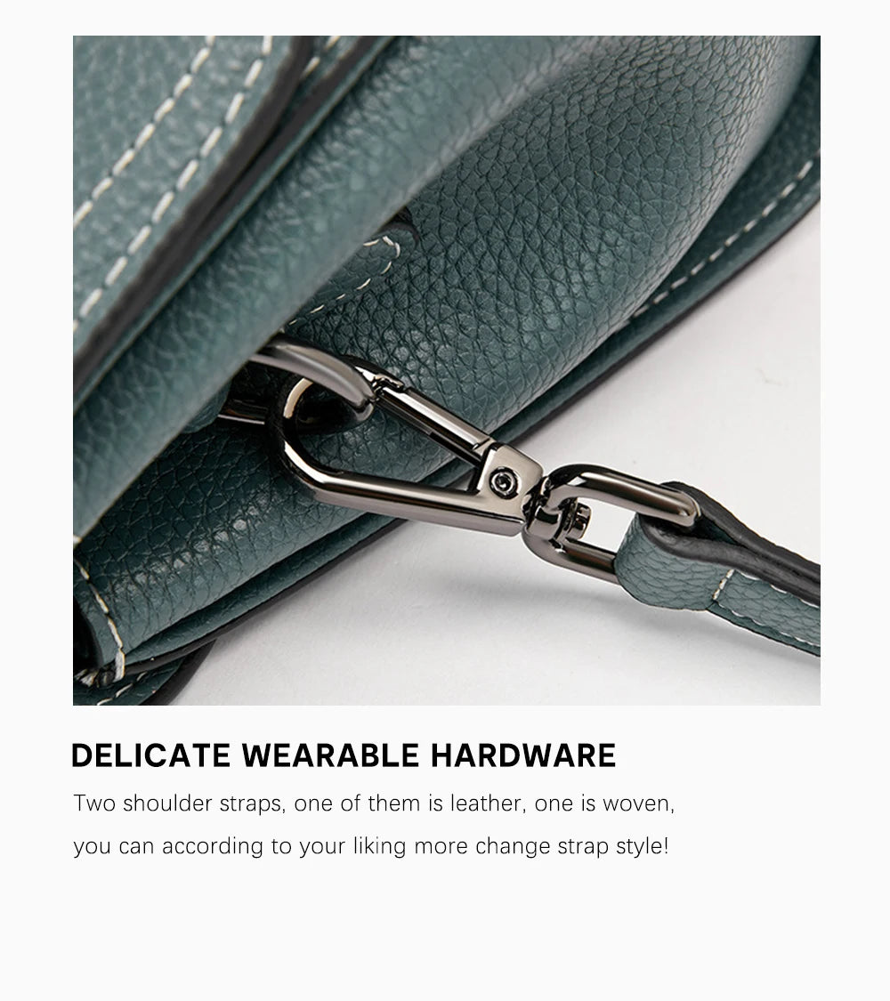 Zency Luxury Genuine Leather Envelope Bag for Women ATHLEXES