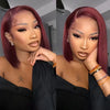 Burgundy Elegance Glueless Bob Wig 13x4 ATHLEXES