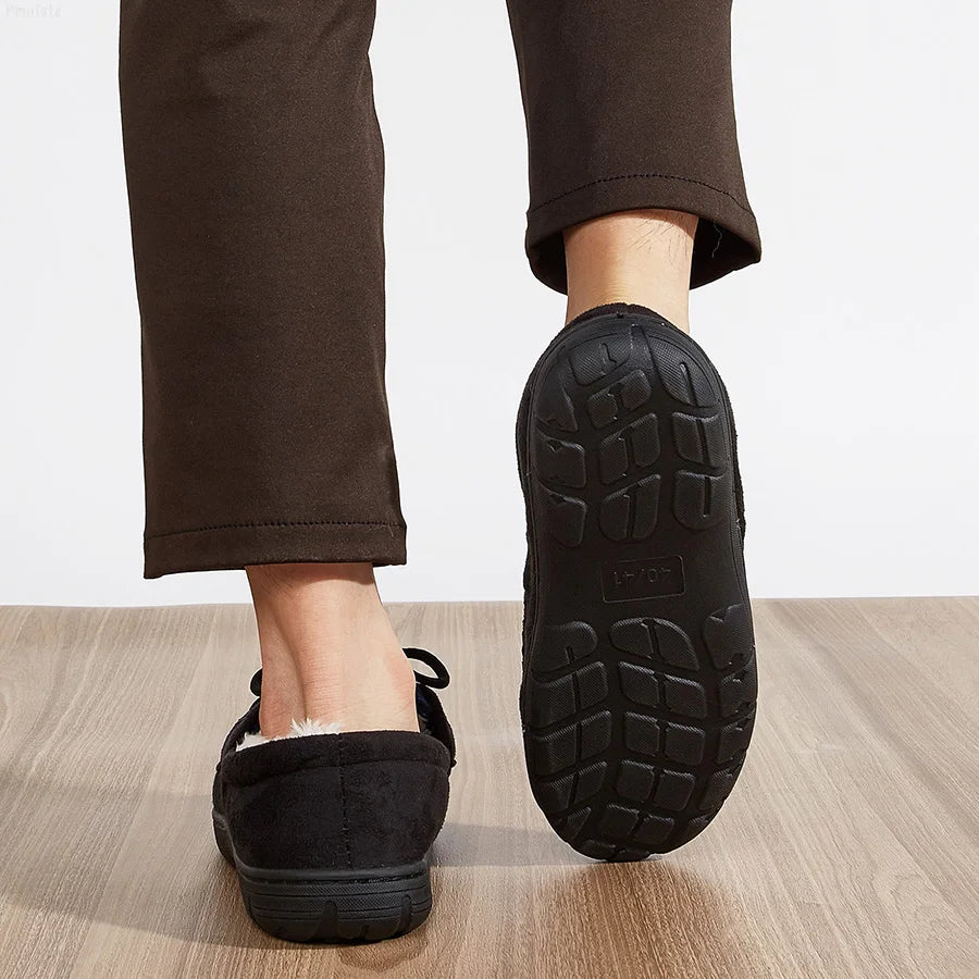 Luxury Fuzzy Memory Foam Men's House Slippers ATHLEXES