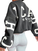 ChicStreet Trendy Oversized Letter Hoodie ATHLEXES