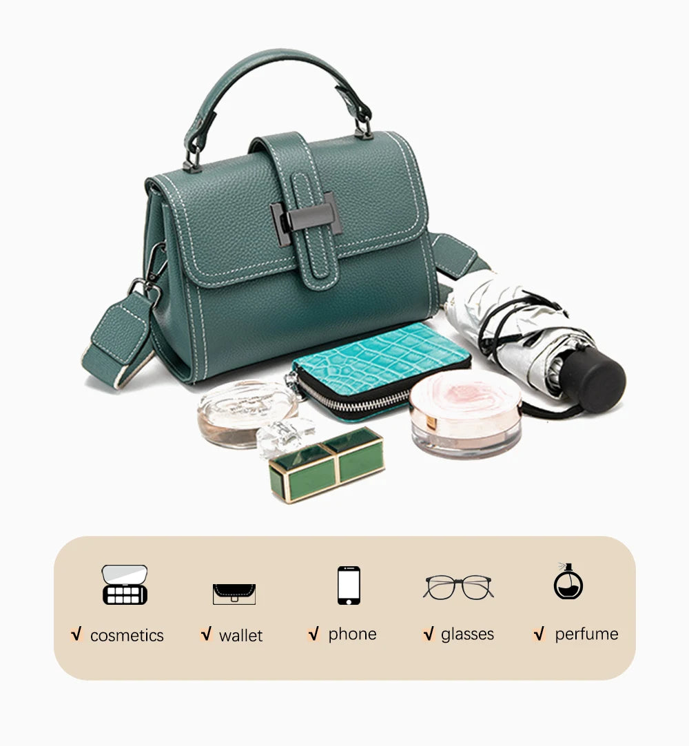 Zency Luxury Genuine Leather Envelope Bag for Women ATHLEXES