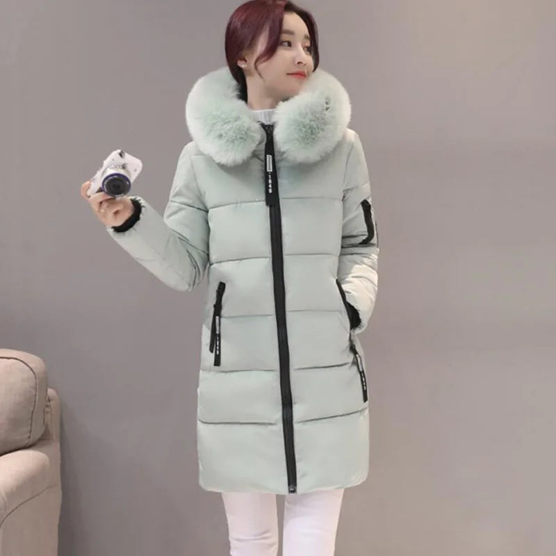 ChicShield Women’s Winter Parka Coat with Fur-Trimmed Hood ATHLEXES