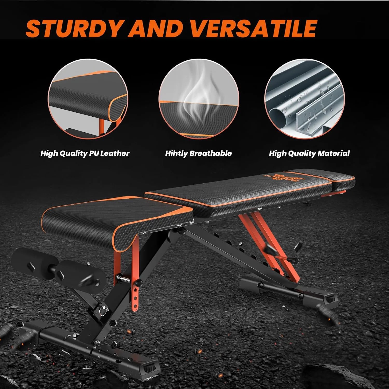 Bigzzia Versatile Folding Weight Bench ATHLEXES