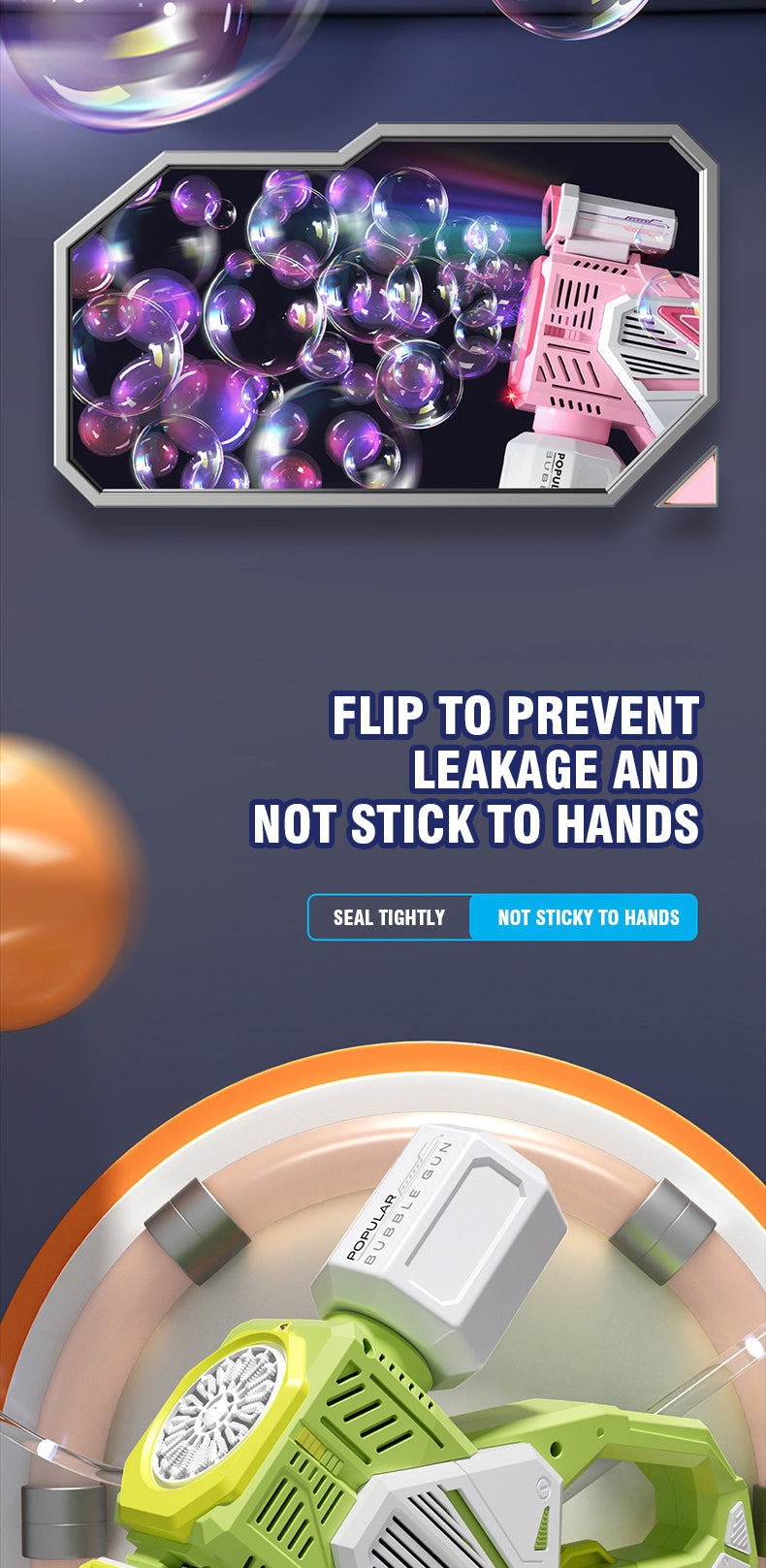 Astronaut Bubble Blaster Automatic Bubble Gun ATHLEXES
