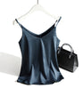 Silk Elegance V Neck Halter Cami Top for Women ATHLEXES