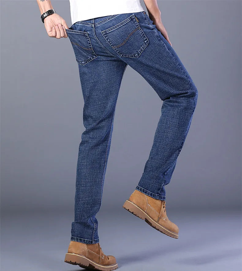 Blue Comfort Stretch Jeans for Men ATHLEXES