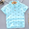 Boys' Trendy Cotton Lapel Print Summer Shirt 2025 ATHLEXES