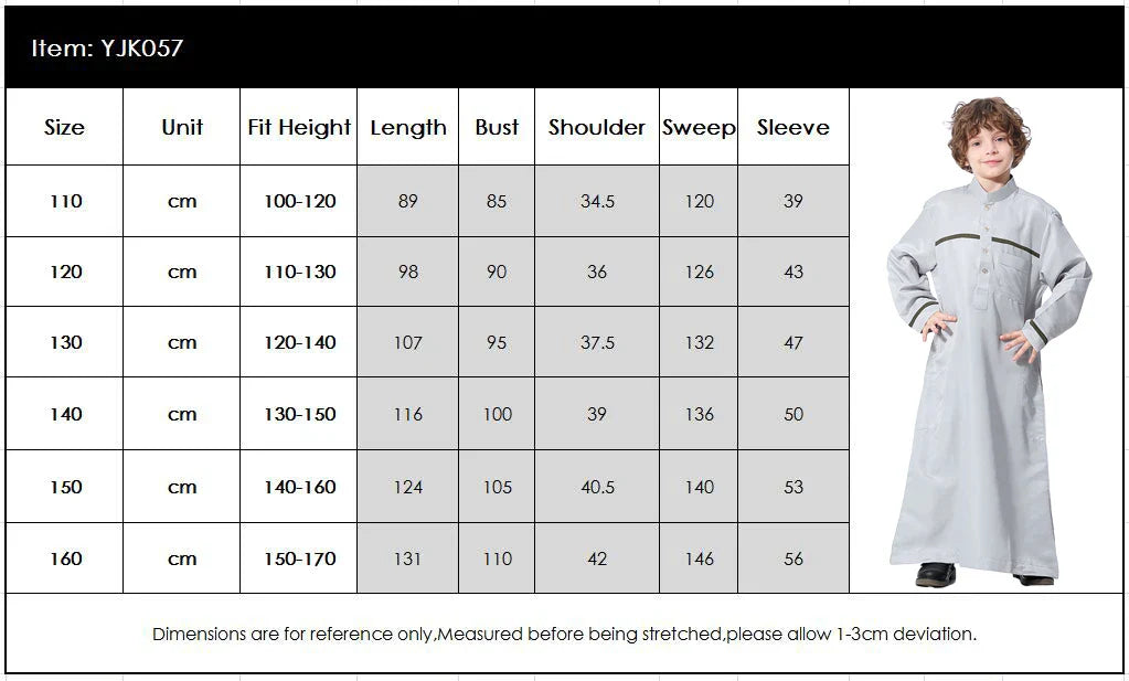 Elegant Arab Jubba Boys Robe for Ramadan & Eid ATHLEXES