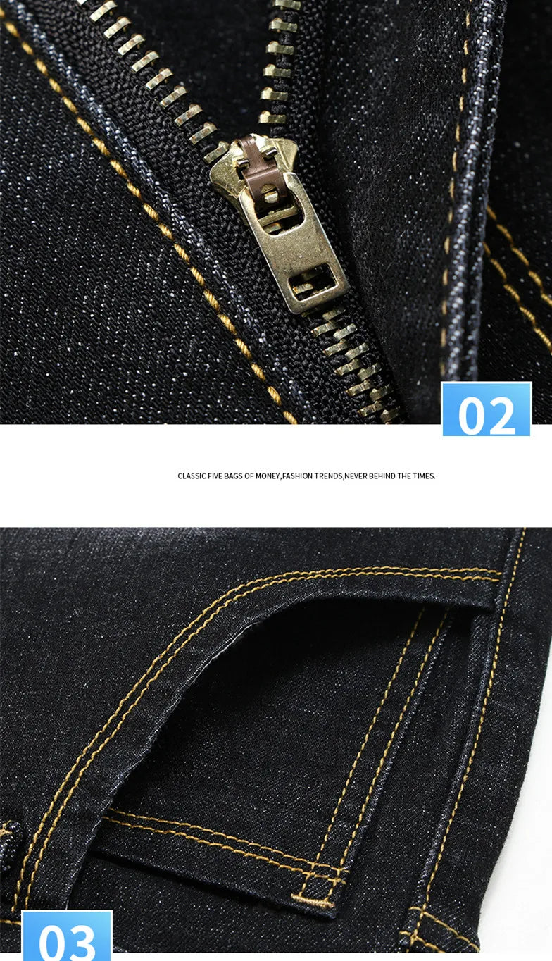 Blue Stretch Jeans & Black Denim Casual Trousers ATHLEXES