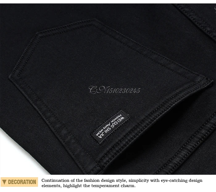 SleekFit Men's Black Slim Jeans ATHLEXES