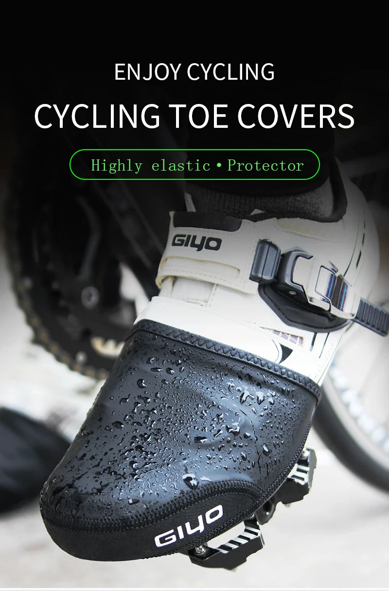 GIYO Windproof Waterproof Fleece Cycling Shoe Covers for All Seasons ATHLEXES