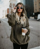 Chic Monochrome Hooded Sweater for Women ATHLEXES