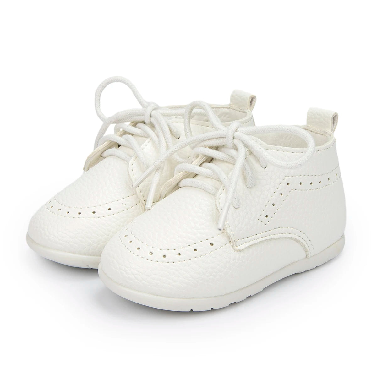 Meckior Retro Leather Baby Shoes with Anti-Slip Rubber Sole ATHLEXES