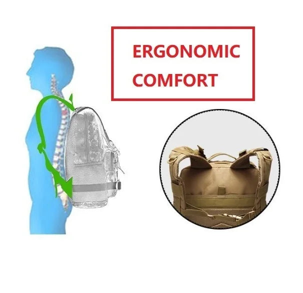 30L/50L 1000D Nylon Waterproof Trekking Bag Backpack ATHLEXES