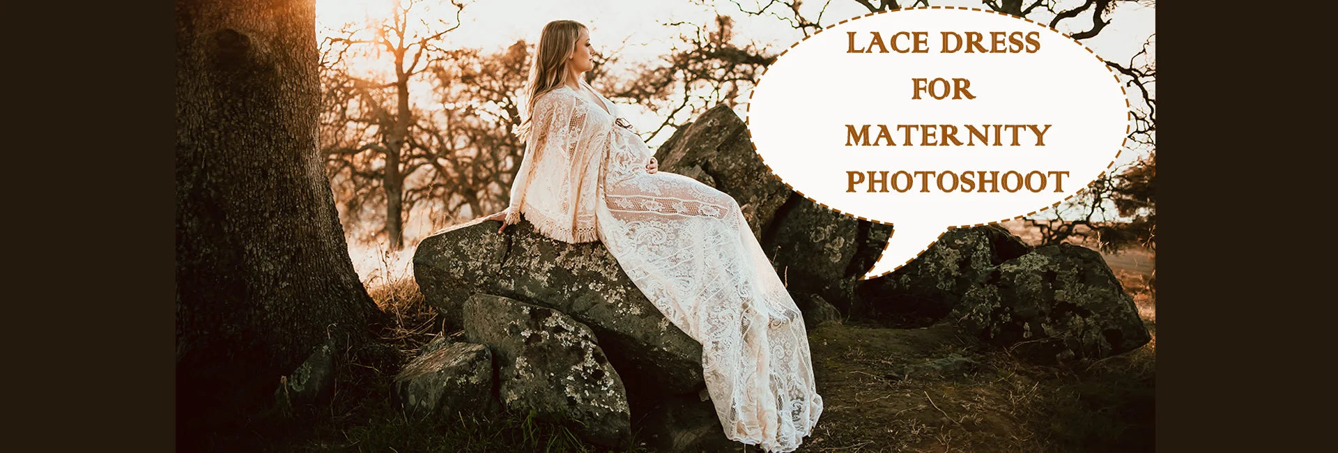 Boho Chic Maternity Photo Shoot Dress ATHLEXES