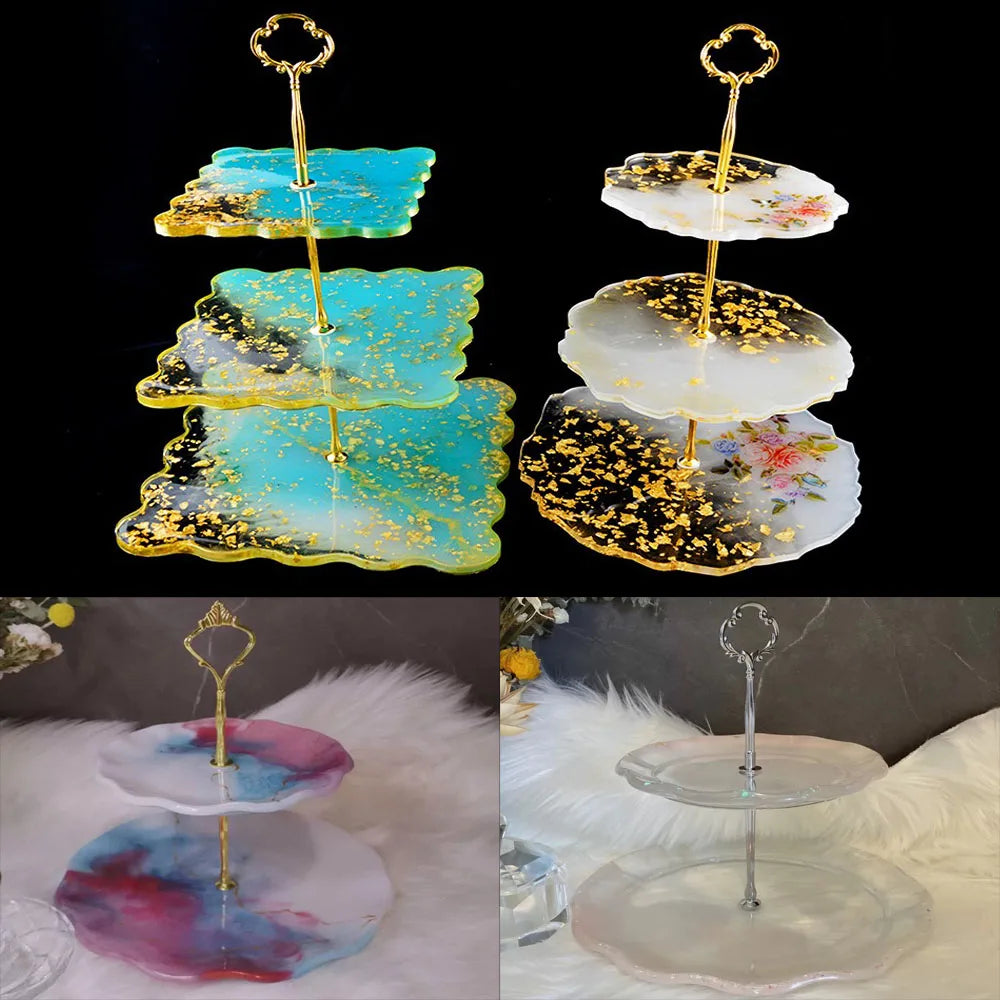 Elegant Epoxy Resin Fruit Tray Holder for Crafts ATHLEXES