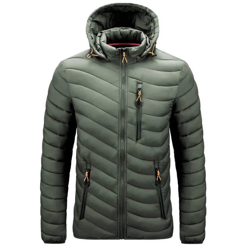 CHAIFENKO Men's Stylish Waterproof Hooded Jacket 2024 ATHLEXES