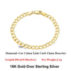 Rinntin 18K Gold Cuban Link Chain Necklace ATHLEXES