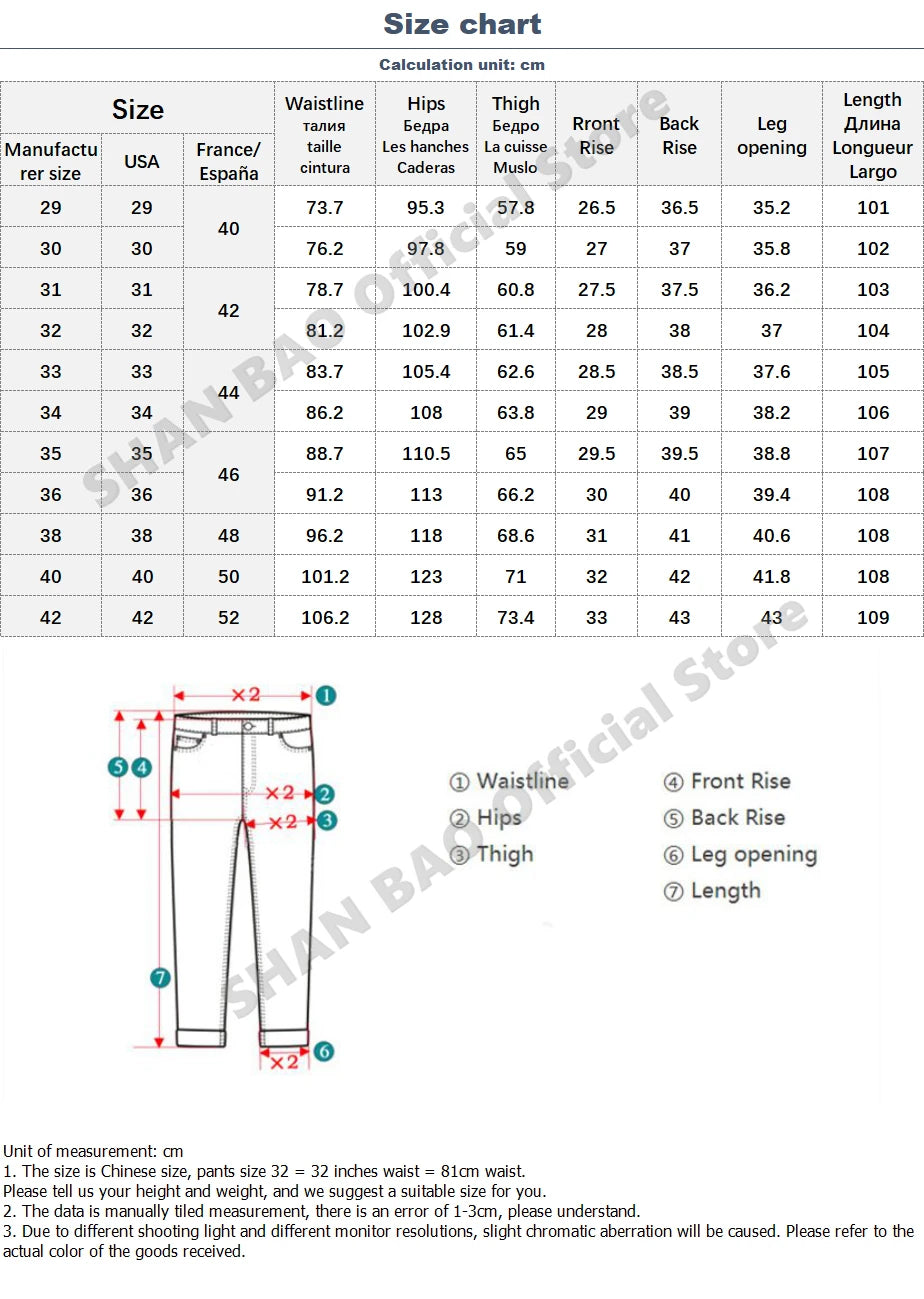 Shan Bao Classic Straight Stretch Denim Jeans ATHLEXES