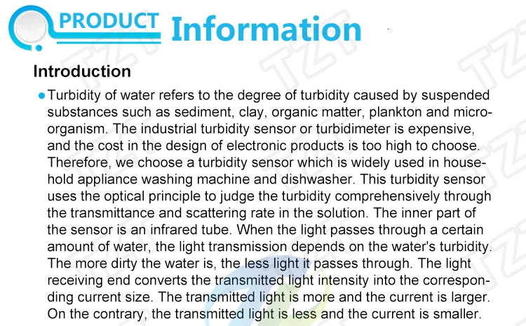 AquaSense Turbidity Detection Module Kit for Arduino ATHLEXES