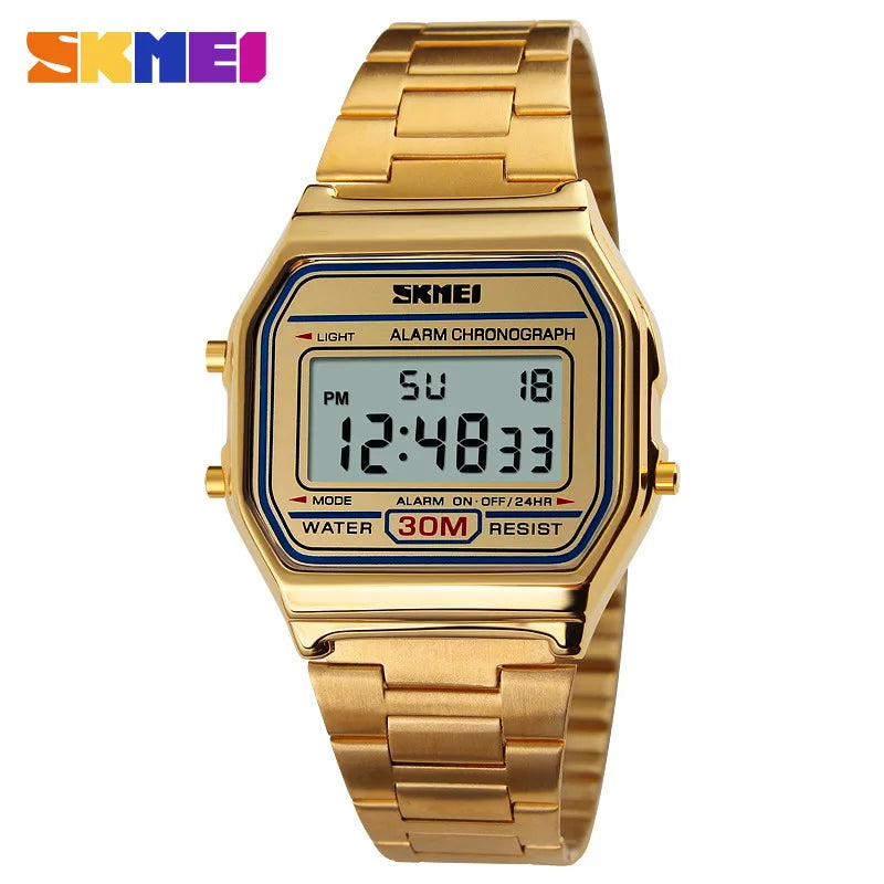 SKMEI Stainless Steel LED Sports Watch ATHLEXES