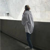 Zadily 2023 Spring Oversized Chic White Button-Up Blouse ATHLEXES