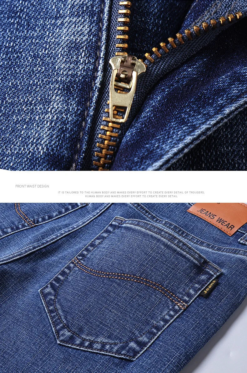 Blue Stretch Jeans & Black Denim Casual Trousers ATHLEXES