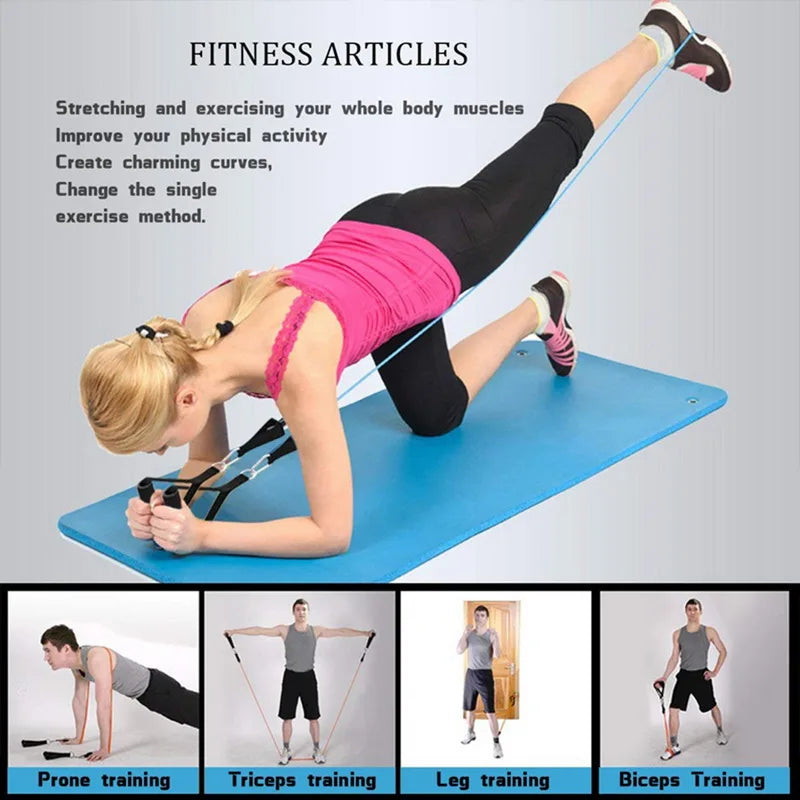 Premium Resistance Bands Set with Door Anchor & Straps ATHLEXES