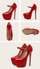 Seductive Red 17cm High Heels Party Pumps ATHLEXES
