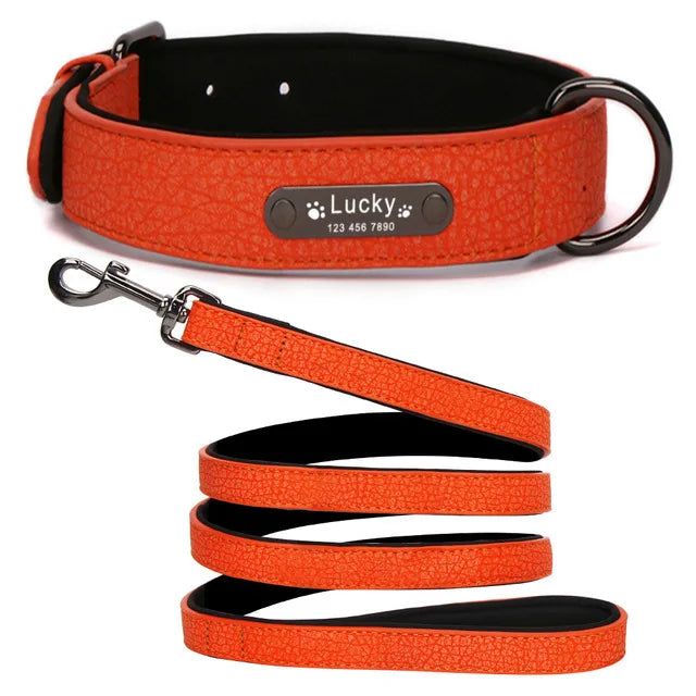 Custom Luxury Personalized Leather Dog Collar ATHLEXES