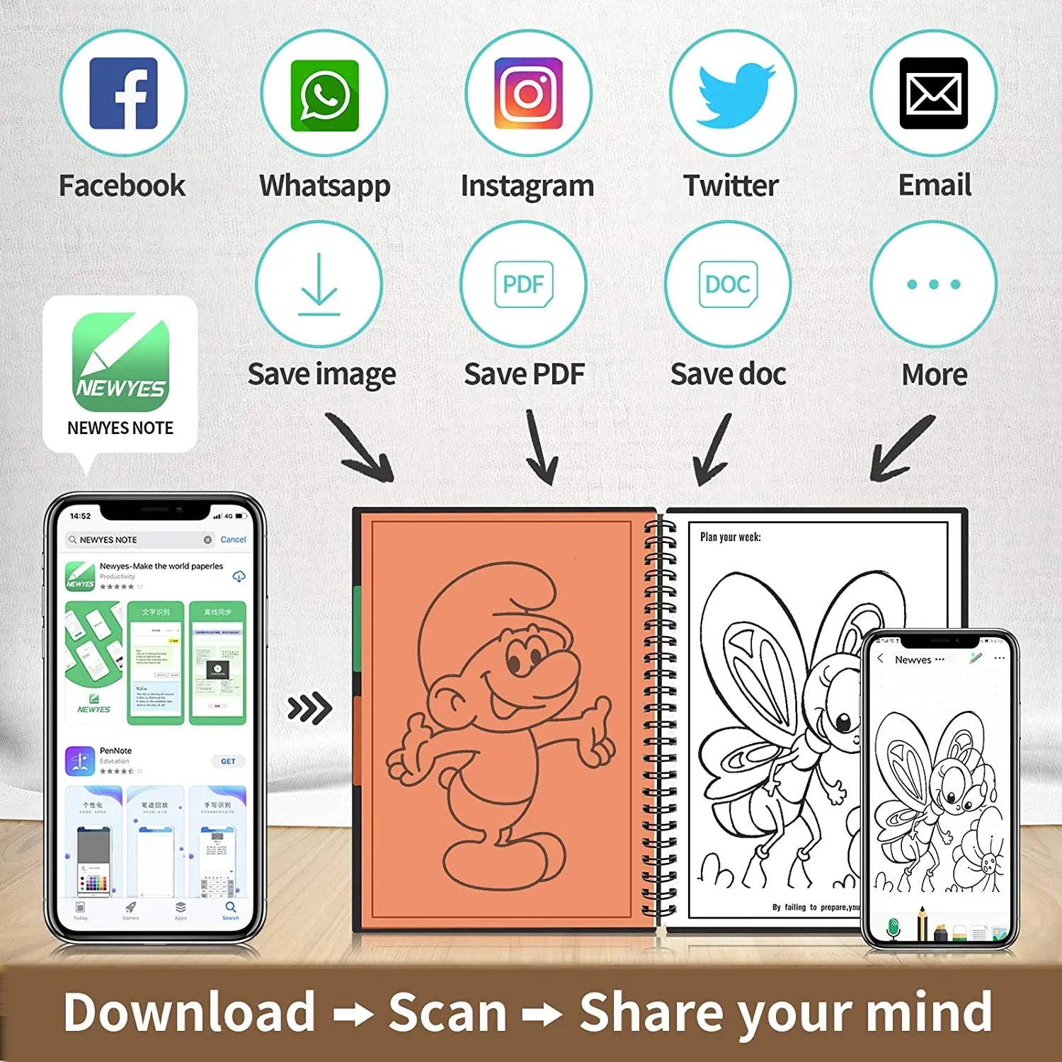 EcoSmart A4 Reusable Erasable Notebook Journal ATHLEXES
