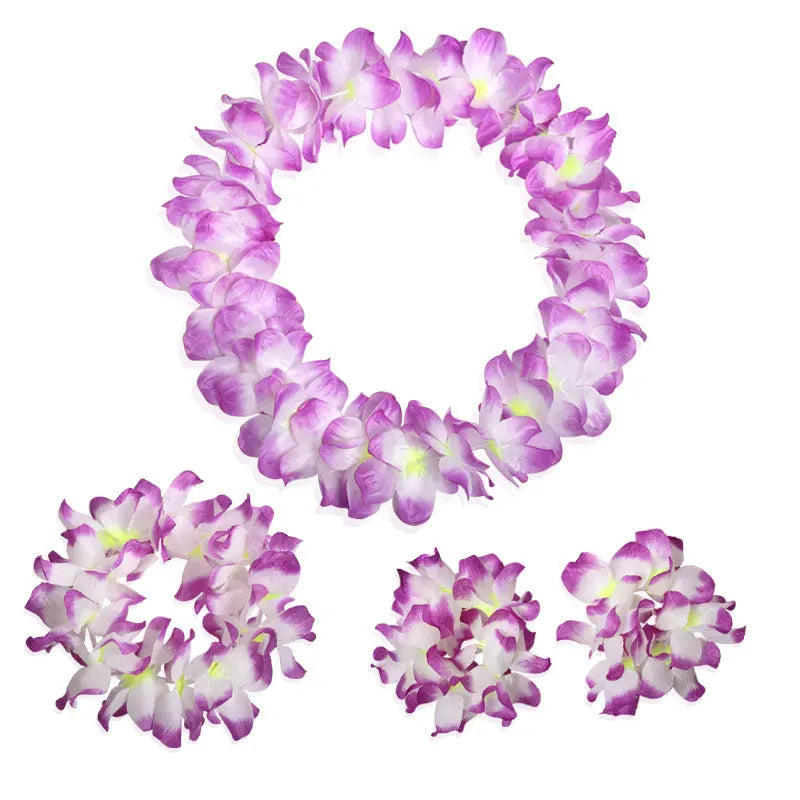 Tropical Hawaii Hula Wreath Set for Festive Decor ATHLEXES