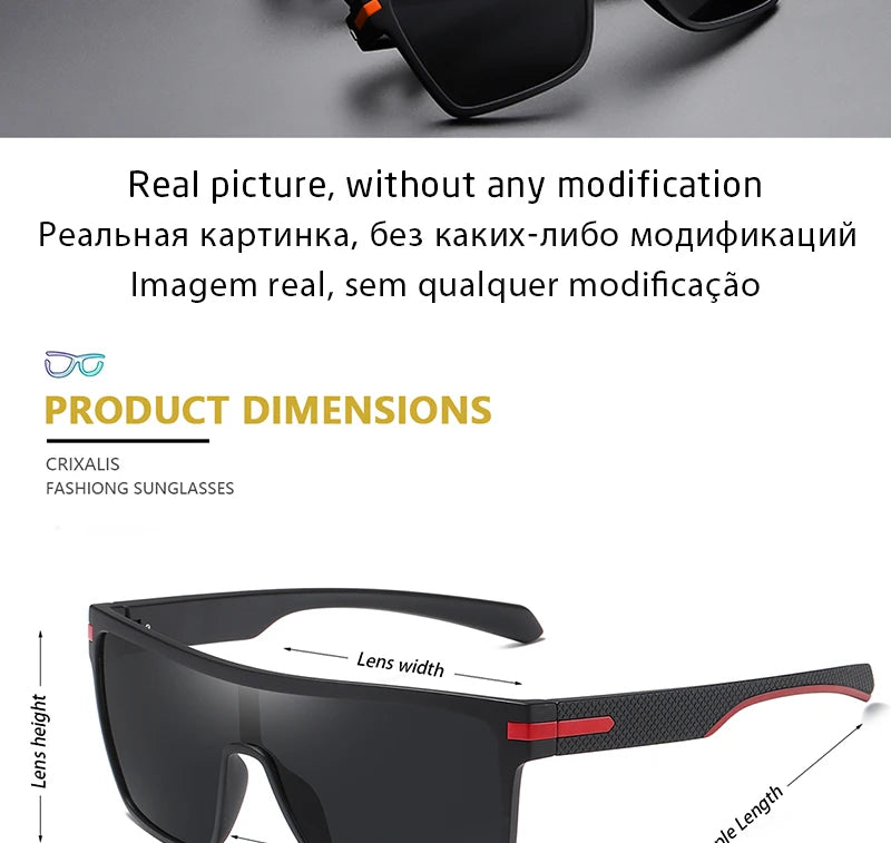 Crixalis Men's Polarized Square Sunglasses ATHLEXES