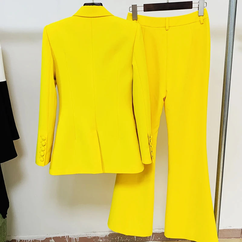 ChicRunway Women's Blazer and Flare Pants Set ATHLEXES