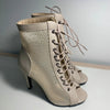Hollow Mesh Peep Toe Stilettos: Summer High Heel Fashion ATHLEXES