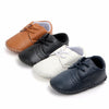 Meckior Retro Leather Baby Shoes with Anti-Slip Rubber Sole ATHLEXES