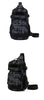 Tactical Sling Shoulder Bags Waterproof Night Reflective Strip Pack EDC Molle Chest Bag 10L Capacity Black ATHLEXES