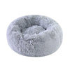 Kimpets Round Cat Bed Dog Pet Bed Kennel Non-Slip Winter Warm Dog Kennel Sleeping Long Plush Soft Puppy Cushion Mat Cat Supplies ATHLEXES