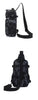 Tactical Sling Shoulder Bags Waterproof Night Reflective Strip Pack EDC Molle Chest Bag 10L Capacity Black ATHLEXES