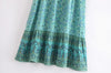 Bohemian Floral Ruffle Hem Midi Skirt ATHLEXES