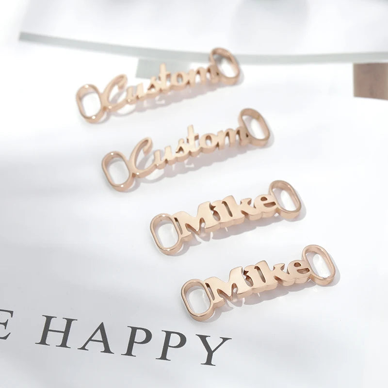 Personalized Stainless Steel Name Buckle for Sneakers ATHLEXES